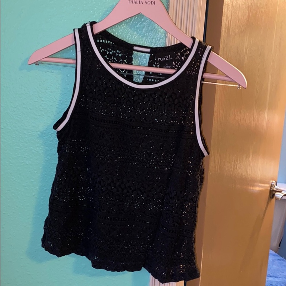 See through crop top